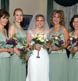 Bride with her bridesmaids, five sisters!
