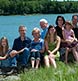 An extended family portrait at Harpswell.