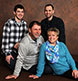 A family photographed in our Brunswick studio.