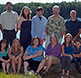 A family together on the occasion of grandparent's 50th wedding anniversary.