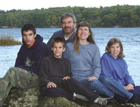 The Morris family self portrait
