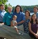 A three generation portrait at the Harpswell studio.