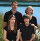 A family of four dressed the same makes an especially nice portrait!