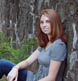 A nice portrait using a stone wall to great effect.