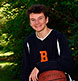 High School basketball player senior portrait.