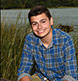 A nice young man on the seaside in Harpswell.