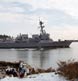 USS Stockdale (DDG-106) departing the area after construction at Bath Iron Works.