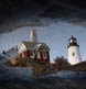 Pemaquid Lighthouse reflected in a tidal pool.