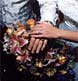 image of couple's hands showing their matching rings